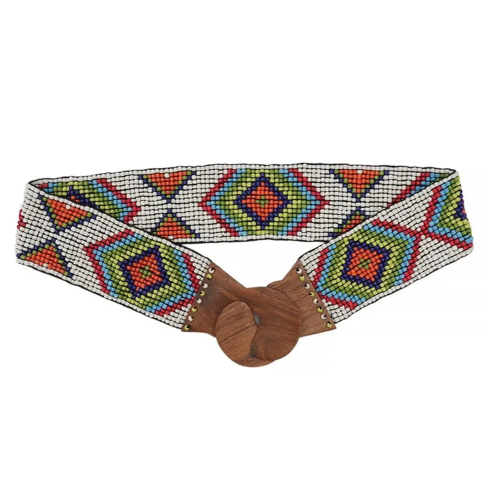 Handmade Southwestern Beaded Belt